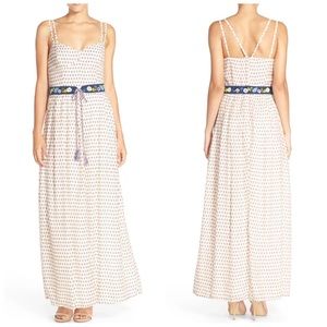 French Connection Bacongo Dot Daisy Maxi Dress